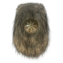 Medieval Viking Cosplay Prop Drawstring Purse Thick Fur Fluffy Waist Bag - AwwwCos