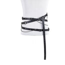 Medieval Viking Cosplay Prop Rivet Metal Chain Decoration Faux Leather Belt - AwwwCos
