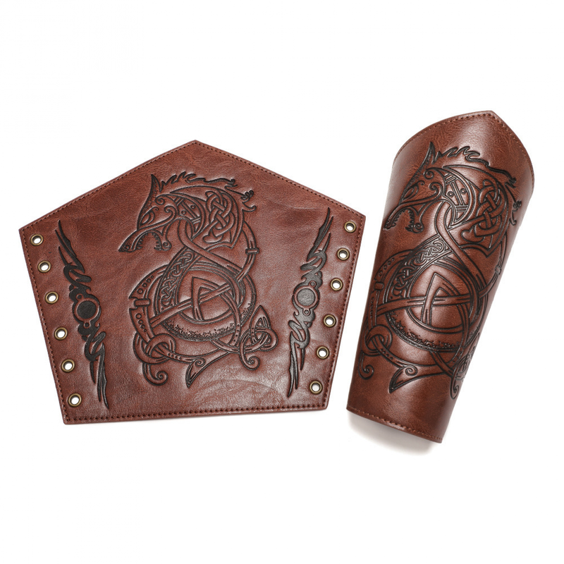 Medieval Vintage Embossed Wristband Knight Armband Cosplay Accessories - AwwwCos