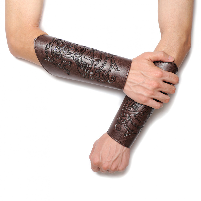 Medieval Vintage Embossed Wristband Knight Armband Cosplay Accessories - AwwwCos