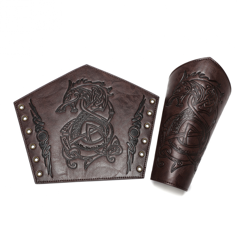 Medieval Vintage Embossed Wristband Knight Armband Cosplay Accessories - AwwwCos