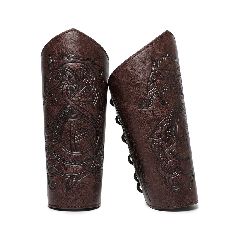 Medieval Vintage Embossed Wristband Knight Armband Cosplay Accessories - AwwwCos