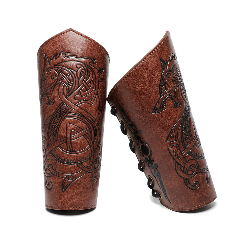 Medieval Vintage Embossed Wristband Knight Armband Cosplay Accessories - AwwwCos