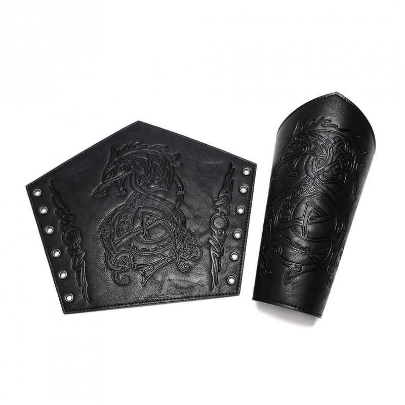 Medieval Vintage Embossed Wristband Knight Armband Cosplay Accessories - AwwwCos