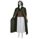 Medieval Wizard Witch Cosplay Hooded Cloak Cape Dress Vest - AwwwCos