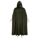 Medieval Wizard Witch Cosplay Hooded Cloak Cape Dress Vest - AwwwCos