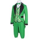 Men 4 Pieces Green Leprechaun St.COS Patrick's Irish Paddys Uniform Hat