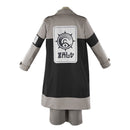 Men Anime Gachiakuta Enjin Cosplay Costume Grey Coat Red Top Loose Pants