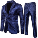 Men Business Suit 1 Buttons Slim Solid Color Jacket Formal Blazer Pants - AwwwCos