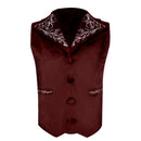 Men Casual Slim Fit Gothic Victorian Waistcoats Buckle Vintage Party Vest