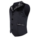 Men Casual Slim Fit Gothic Victorian Waistcoats Buckle Vintage Party Vest