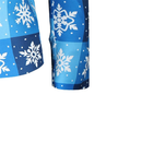 Men Christmas Tree Snowman Printed One Button Xmas Jacket Pants - AwwwCos