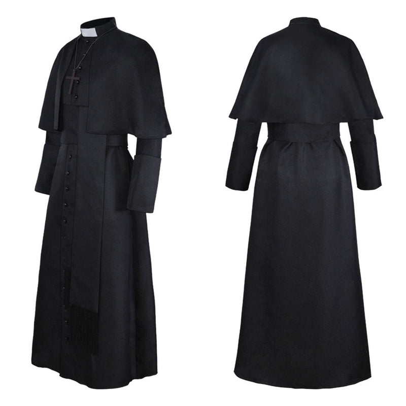 Men Church Robe Choir Clergy Pulpit Liturgical Single Breasted Coat - AwwwCos