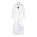 Men Church Robe Choir Clergy Pulpit Liturgical Single Breasted Coat - AwwwCos