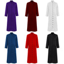 Men Church Robe Choir Minister Clergy Pulpit Liturgical Single Breasted Coat - AwwwCos