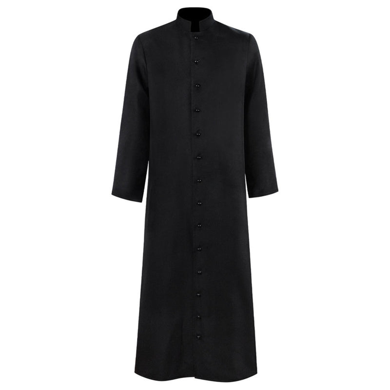 Men Church Robe Choir Minister Clergy Pulpit Liturgical Single Breasted Coat - AwwwCos