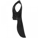 Men Court Waistcoat Gothic Double Breasted Jacquard Brocade Vest