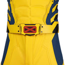Men Deadpool 3 Wolverine Bodysuit Heroes Cosplay Costume Yellow Jumpsuit - AwwwCos