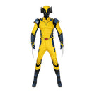 Men Deadpool 3 Wolverine Bodysuit Heroes Cosplay Costume Yellow Jumpsuit - AwwwCos