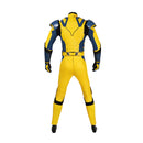 Men Deadpool 3 Wolverine Bodysuit Heroes Cosplay Costume Yellow Jumpsuit - AwwwCos