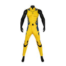 Men Deadpool 3 Wolverine Bodysuit Heroes Cosplay Costume Yellow Jumpsuit - AwwwCos