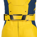 Men Deadpool 3 Wolverine Bodysuit Heroes Cosplay Costume Yellow Jumpsuit - AwwwCos