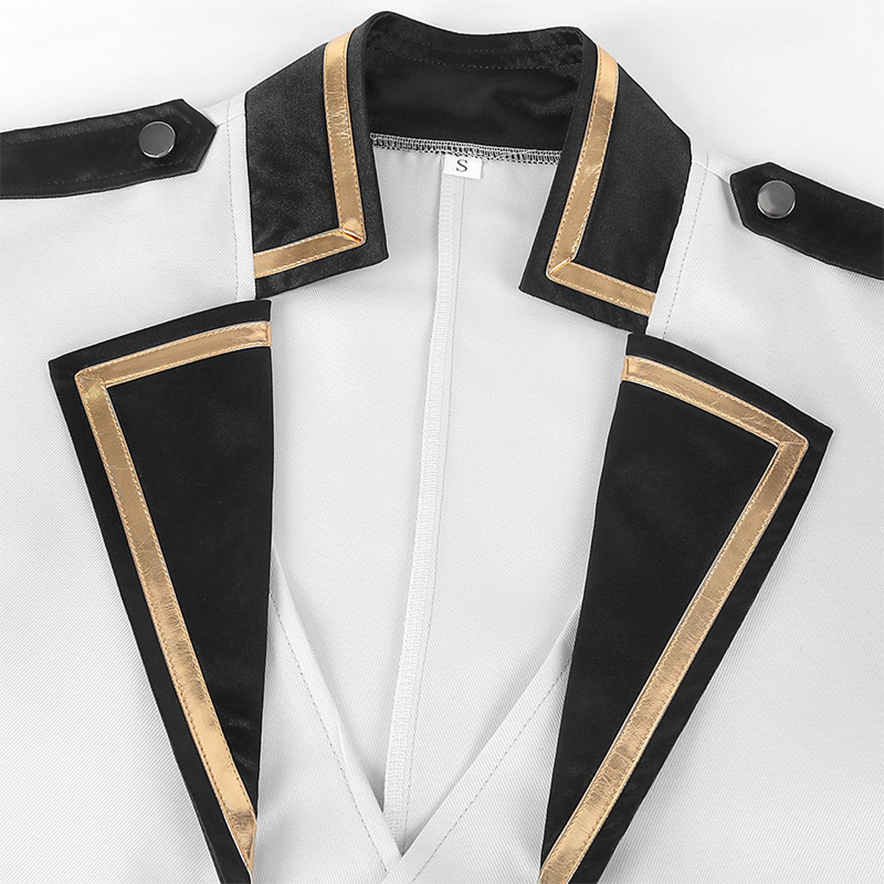 Men European Medieval Fake Two Pieces Retro Punk Long Tuxedo - AwwwCos