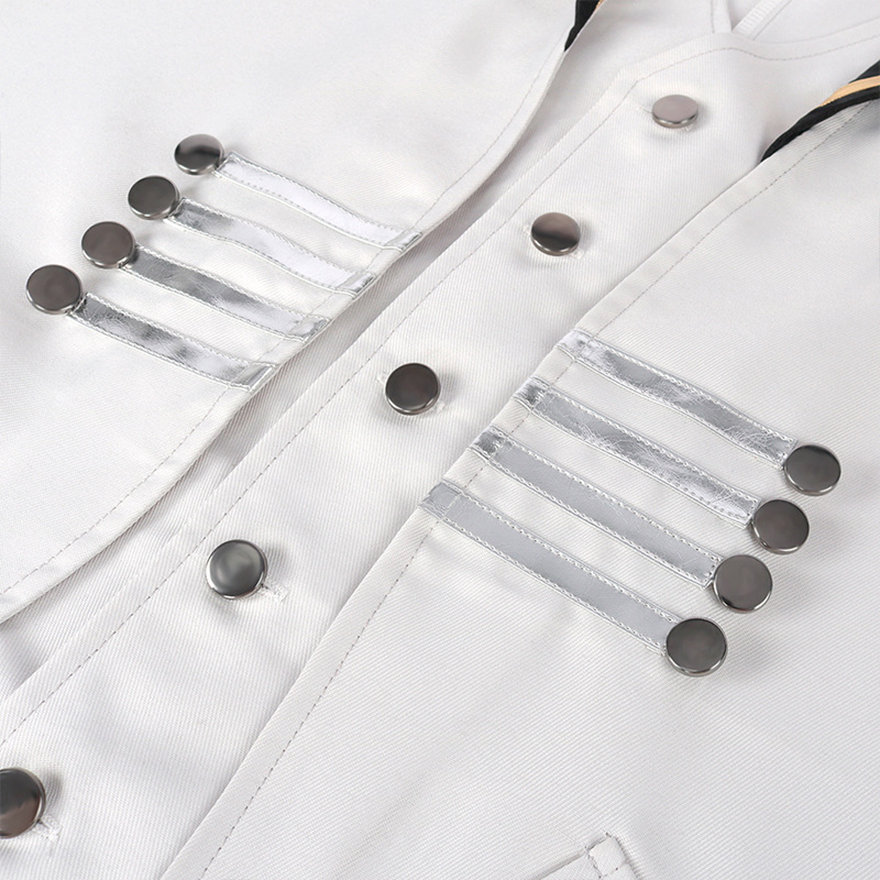 Men European Medieval Fake Two Pieces Retro Punk Long Tuxedo - AwwwCos
