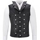 Men Faux Leather Cowboy Motorcycle Riding Club Outdoor Biker Vest - AwwwCos