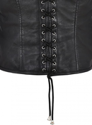 Men Faux Leather Cowboy Motorcycle Riding Club Outdoor Biker Vest - AwwwCos