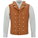 Men Faux Leather Cowboy Motorcycle Riding Club Outdoor Biker Vest - AwwwCos