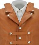 Men Faux Leather Cowboy Motorcycle Riding Club Outdoor Biker Vest - AwwwCos