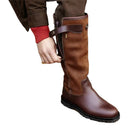 Men Faux Leather Pirate Western Cowboy Boots Zipper Knight Shoes - AwwwCos