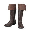 Men Faux Leather Retro Medieval Boots Nordic Viking Men Long Boots - AwwwCos