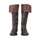 Men Faux Leather Retro Medieval Boots Nordic Viking Men Long Boots - AwwwCos