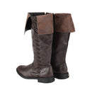 Men Faux Leather Retro Medieval Boots Nordic Viking Men Long Boots - AwwwCos