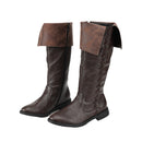 Men Faux Leather Retro Medieval Boots Nordic Viking Men Long Boots - AwwwCos