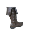Men Faux Leather Retro Medieval Cosplay Shoes Viking Footwear Knee Length Boots - AwwwCos