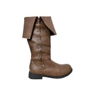 Men Faux Leather Retro Medieval Cosplay Shoes Viking Footwear Knee Length Boots - AwwwCos