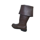 Men Faux Leather Retro Medieval Cosplay Shoes Viking Footwear Knee Length Boots - AwwwCos