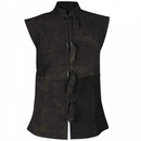 Men Faux Suede Vest Casual Slim Gothic Victorian Waistcoat Belt Buckle