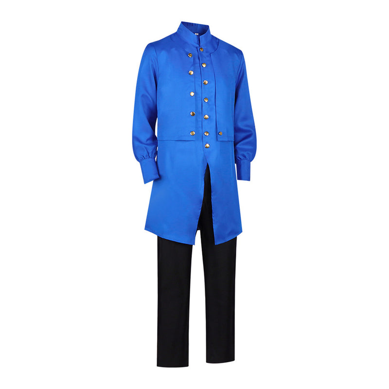 Men Fureru Inohara Yuta Cosplay Costume Blue Trench Black Pants - AwwwCos