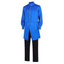 Men Fureru Inohara Yuta Cosplay Costume Blue Trench Black Pants - AwwwCos
