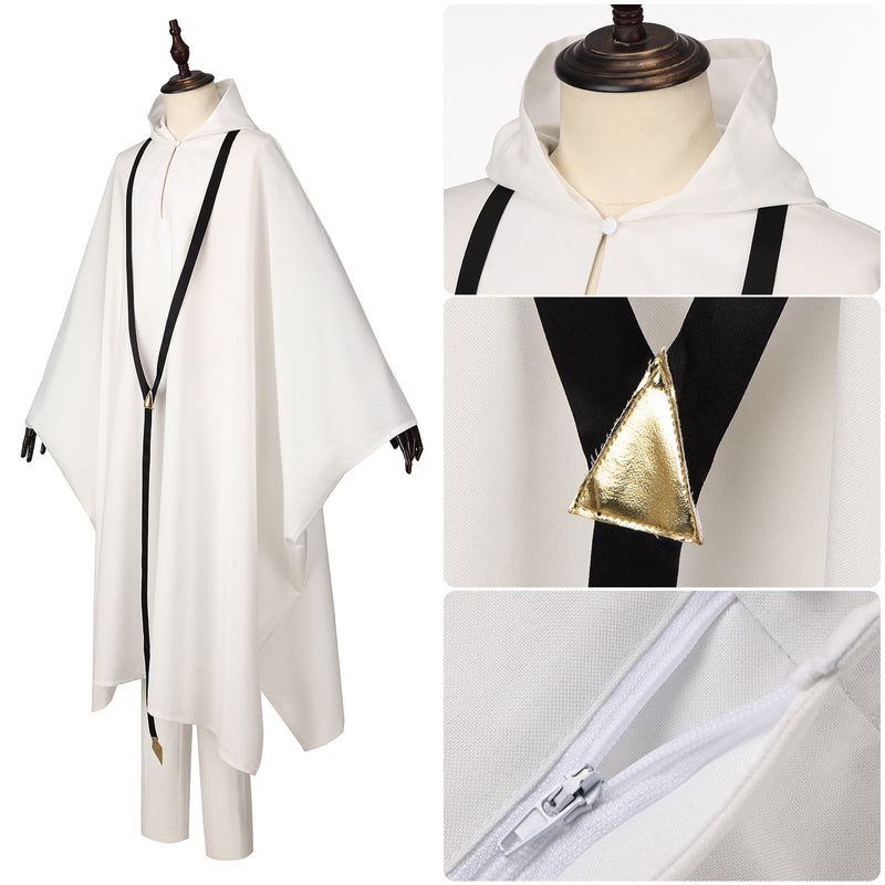 Men Game FGO Enkidu Cosplay Costume White Suit