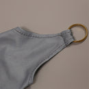 Men Game Silent Hill f Fox Mask Cosplay Costume Traditional Grey Hanfu