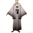 Men Game Silent Hill f Fox Mask Cosplay Costume Traditional Grey Hanfu
