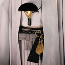 Men Game Silent Hill f Fox Mask Cosplay Costume Traditional Grey Hanfu