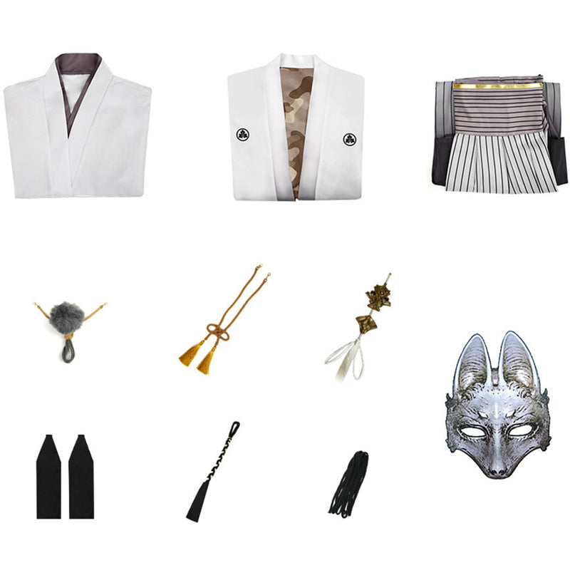 Men Game Silent Hill f Fox Mask Cosplay Costume Traditional Hanfu Mask - AwwwCos