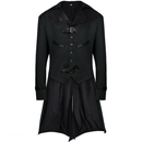Men Gothic Steampunk Jacket Vintage Tailcoat Renaissance Frock Trench - AwwwCos
