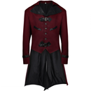 Men Gothic Steampunk Jacket Vintage Tailcoat Renaissance Frock Trench - AwwwCos